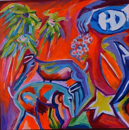 En Rojo - a Paint Artowrk by Javier Corral